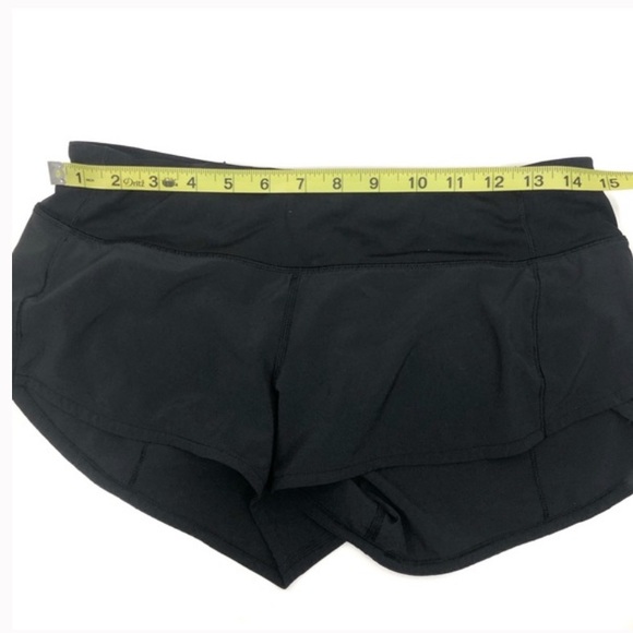 LULULEMON Black Speed Up Shorts 2.5” Inseam Liner Adjustable Waist Vented 6 Reg - Picture 10 of 10